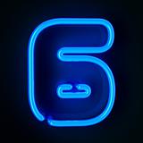 Neon Sign Number Six