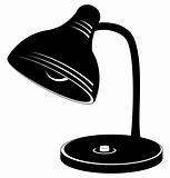Desk lamp, silhouette