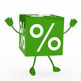 green sale cube wave