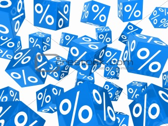 blue sale percent cubes 