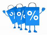 Blue sale percent bags wave 