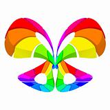 Abstract colorful butterfly