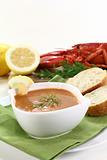 Lobster cream soup