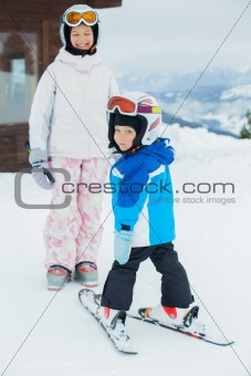 Young skiers.