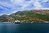 the ferry in Boka Kotorska to a bay