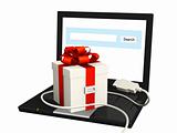 Laptop and gift