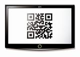 LCD TV QR code scan
