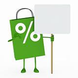 green percent sale bag 