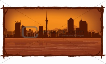 Auckland New Zealand skyline 