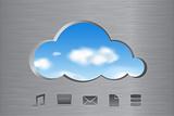 Cloud computing abstract concept with icons