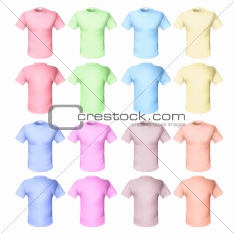 Shirts pale tones