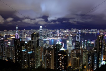 Hong Kong city view from the peak