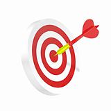 Darts symbol of strategy or business success