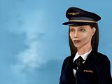 Female airline pilot