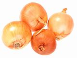Four a orange fresh onions