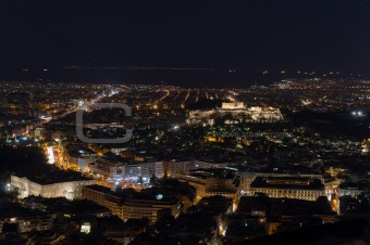 night view of the Acropolis