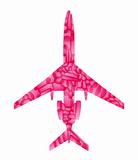 airplane, vector abstract background