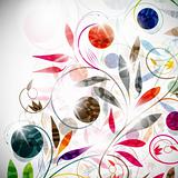 floral background, vector abstract background