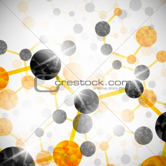 molecular structure, abstract background