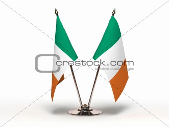 Miniature Flag of Ireland (Isolated)