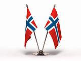 Miniature Flag of Norway (Isolated)