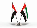 Miniature Flag of United Arab Emirates (Isolated)