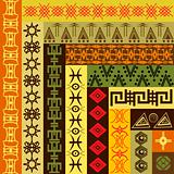 Background pattern with African motifs