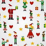 Seamless Christmas pattern background