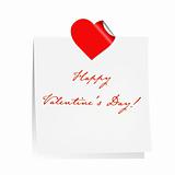 Happy Valentines Day Blank Note Paper