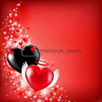 Heart Valentines Background