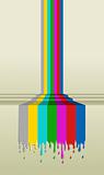 Colorful TV screen signal paint illustration