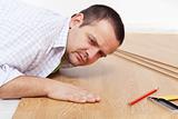 Laying laminate flooring at home