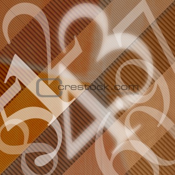 123 Numbers Abstract Background