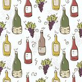 Wine seamless pattern
