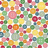 Seamless sewing buttons colorful pattern