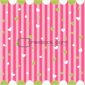 cute seamless pattern with little hearts