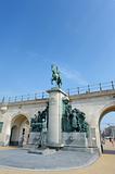 Statue of King Leopold II of Belgium.