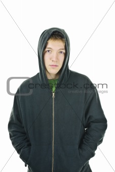 Young man in hoodie