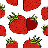 Strawberry seamless background
