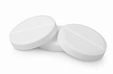 Three tablets aspirin isolated
