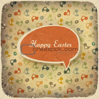 Easter vintage background. Vector illustration.