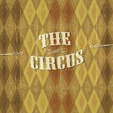 "Diamond" patterned circus background with the design of "The Ci