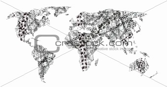 Human Tracks On The World