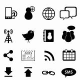 Social network and media icons