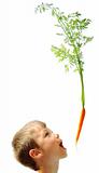 Boy with carrots
