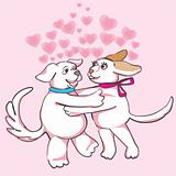 dogs in love