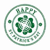 happy saint patrick's day stamp