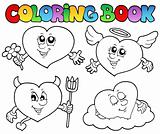 Coloring book hearts collection 2