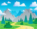 Mountain theme landscape 1