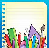 Notepad blank page and stationery 2